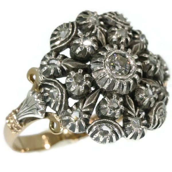 Victorian Portuguese antique ring with diamonds (image 8 of 13)